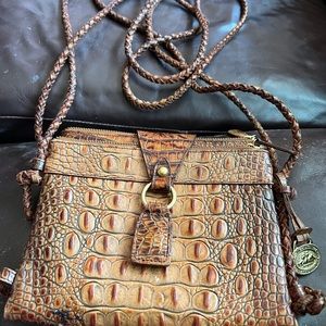 Brahmin Croc Cross Body Bag